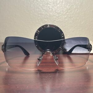 Bvlgari Blue Frameless Sunglasses